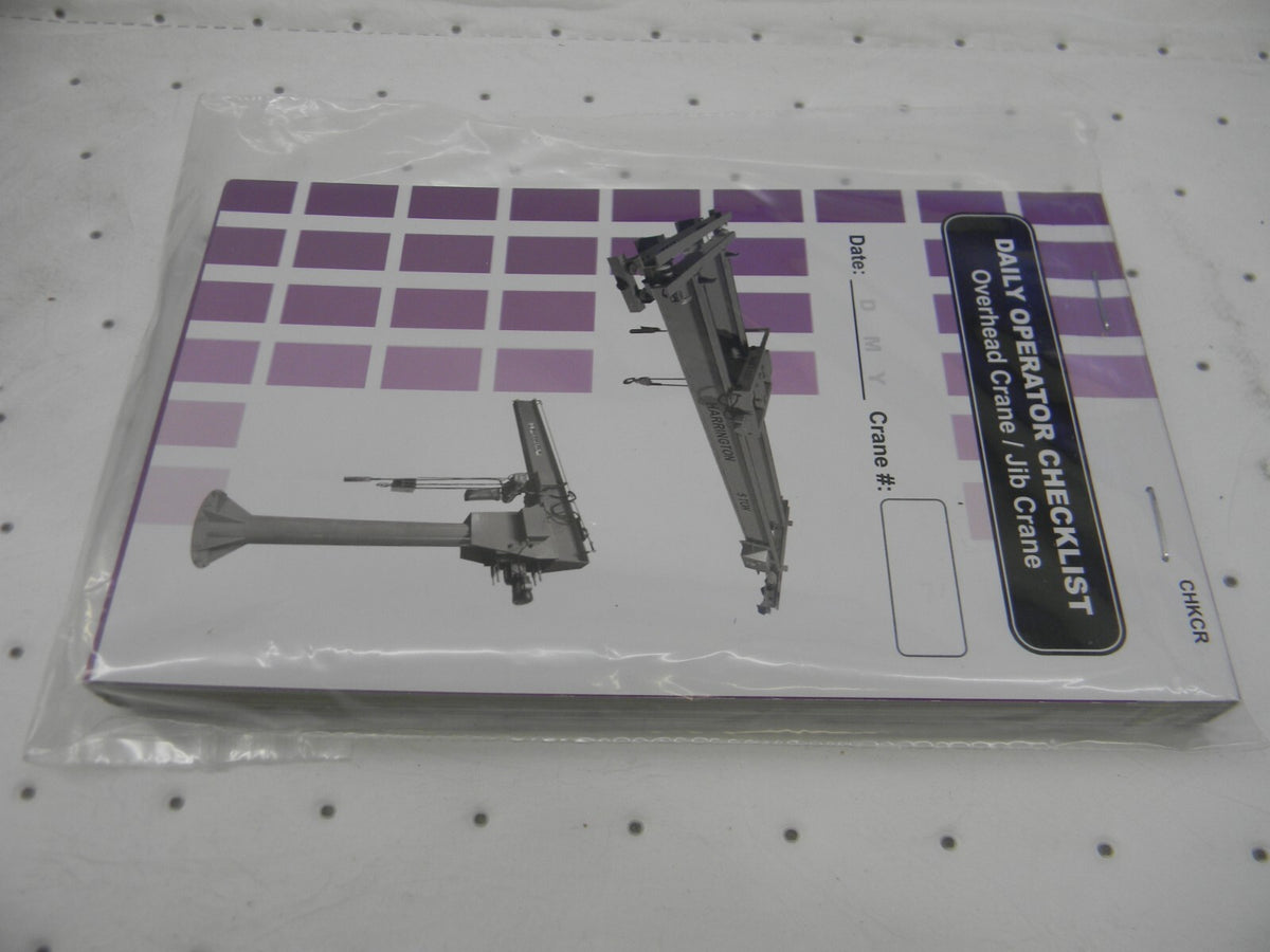 IDEAL WAREHOUSE INNOVATIONS INC. inspection Checklist Topic Crane 70-1082-CP