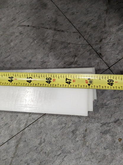 Plastic Bar Acetal, 1-3/4" W, 1/4" Thick, 48" L, Natural  Qty 5 B