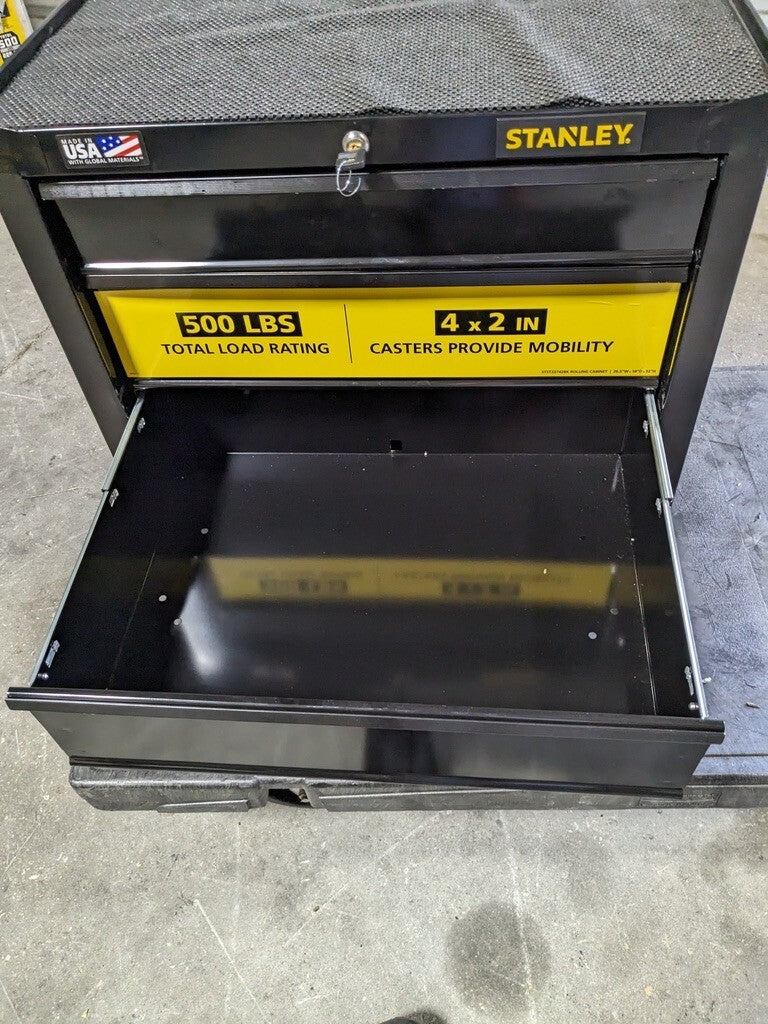 Stanley Rolling Tool Cabinet: 4 Drawers DAMAGED STST22742BK