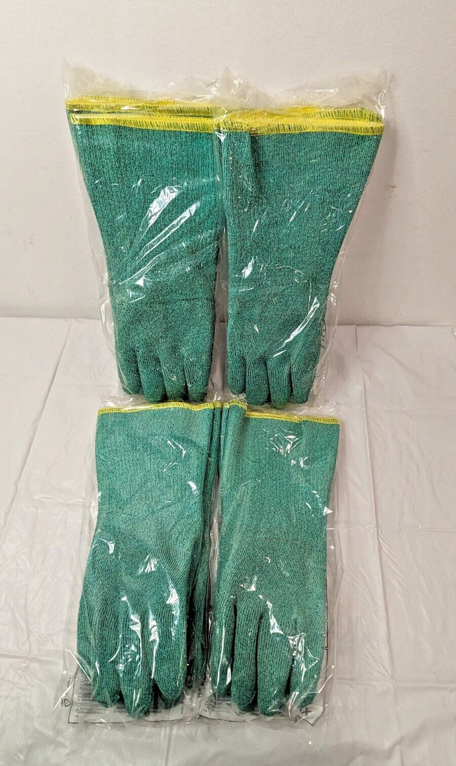 4 PAIRS MAPA KryTech 395 Cut & Chemical Resistant Gloves Green Size 9 395319