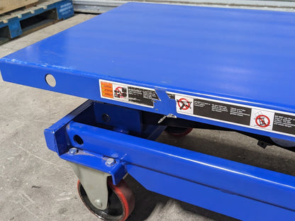 Pro Source Hydraulic Scissor Lift Cart 2000 lb Cap. 40" x 20" Platform AS90