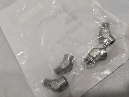 4pk of Industrial Pipes 45 ° Street Elbow MNPTF x FNPTF 16045