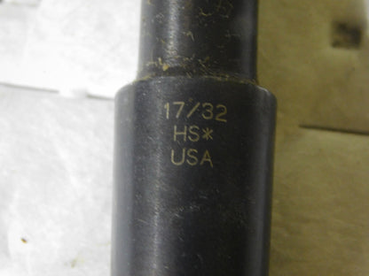 InterstateTaper Shank Drill Bit 17/32" Dia 2MT, 118 ° Point HSS 01663343