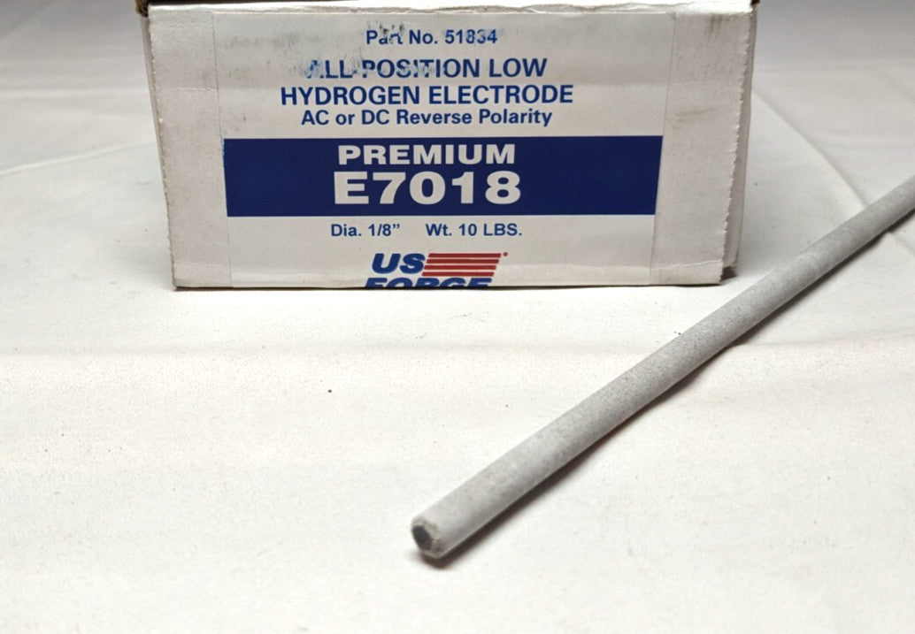 US Forge Stick Welding Electrode E7018  1/8" Dia x 14" Long  10lb Box  51834