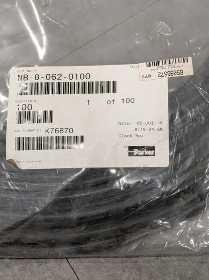 Parker Black Nylon Tubing 1/2" X .375" X 100' NB-8-062-0100