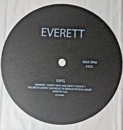 Everett Aluminum Oxide Cutoff Wheel Type 1 (01/41) 10" Dia 3/32"  93FG