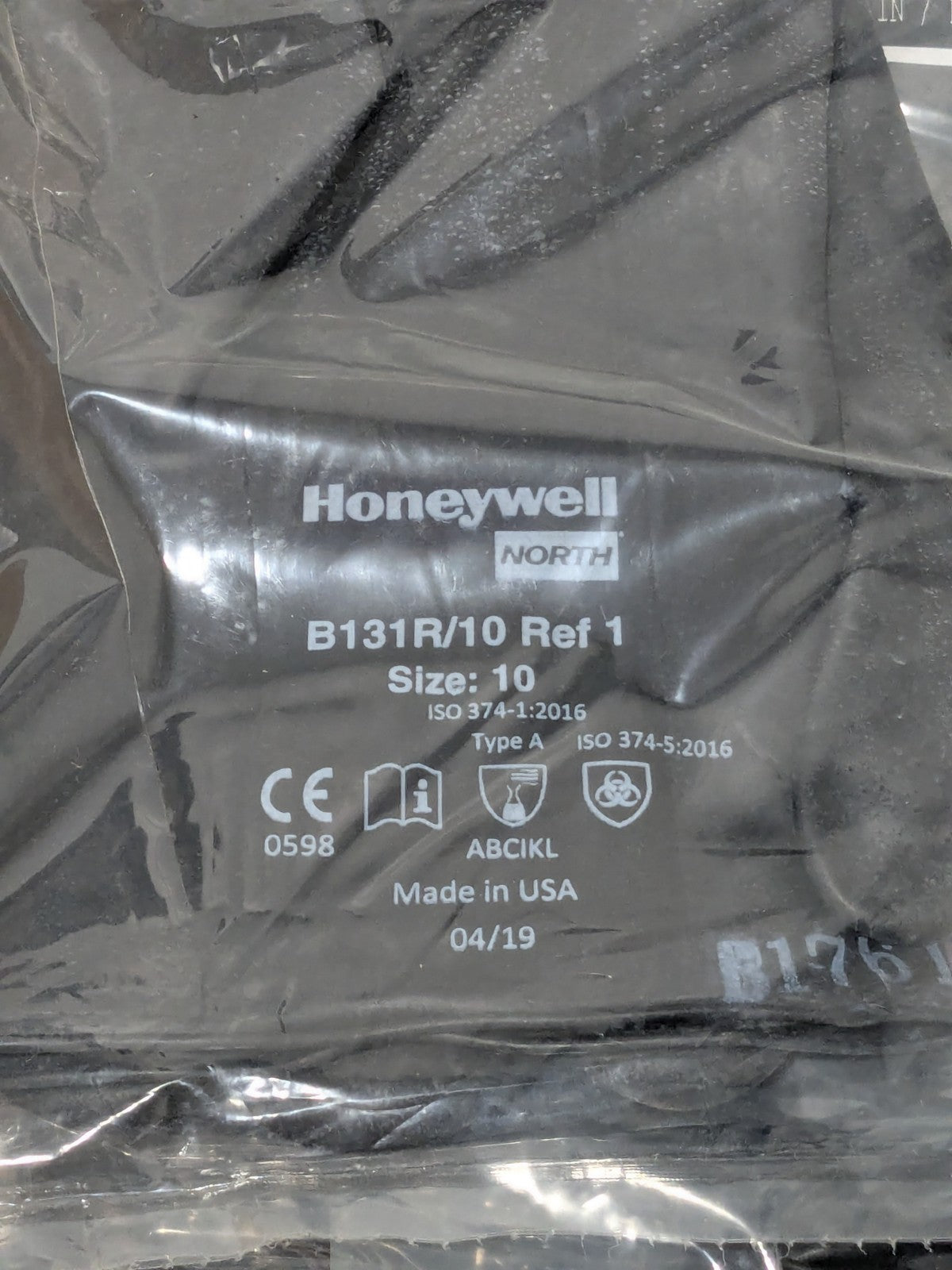 Honeywell Hand Protection North Butyl Glove Size XL  Qty 24 Pairs B131R/10