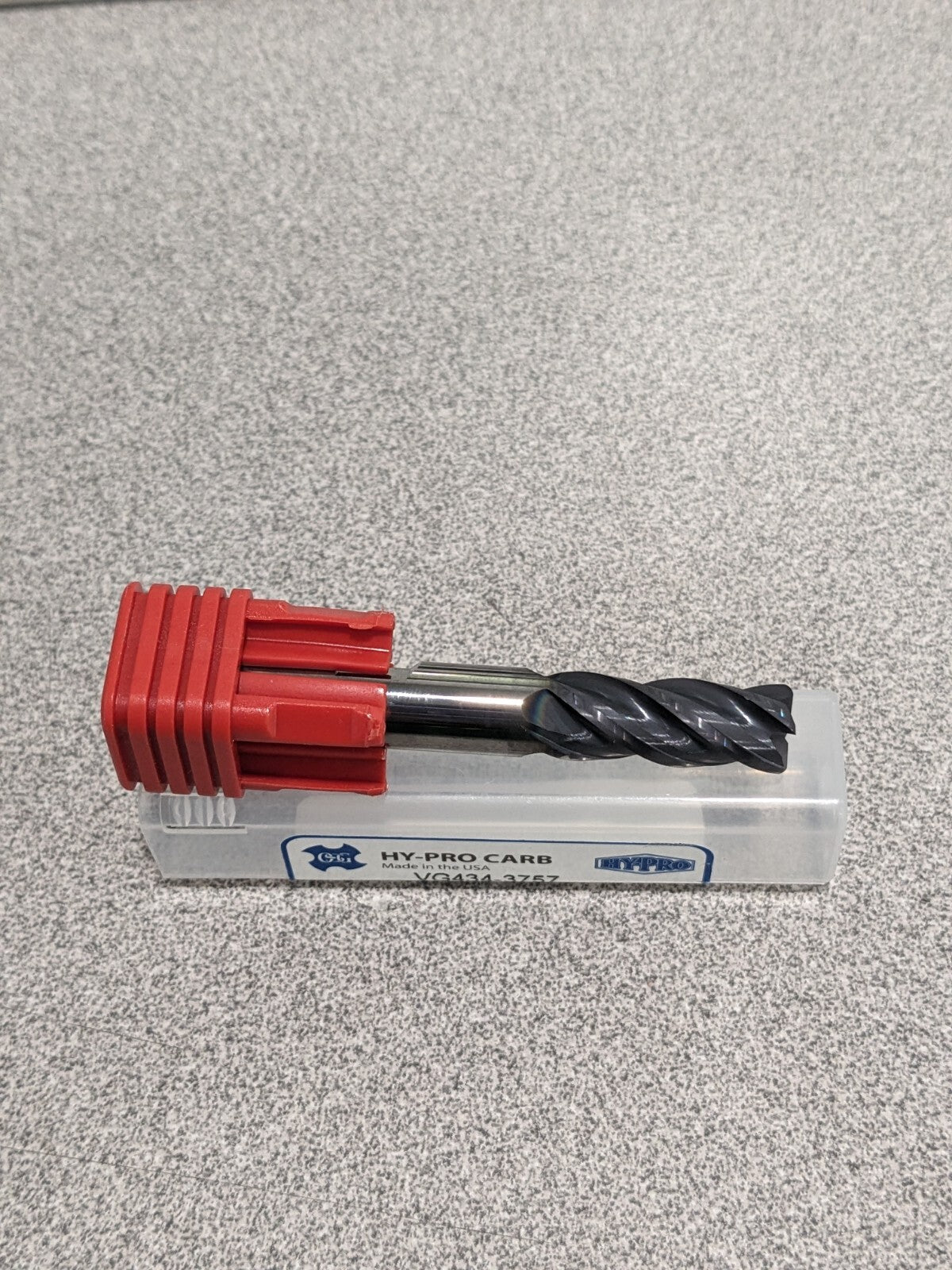 OSG Corner Radius End Mill: 3/8" Dia, 7/8" LOC, 4 FL VG434-3757