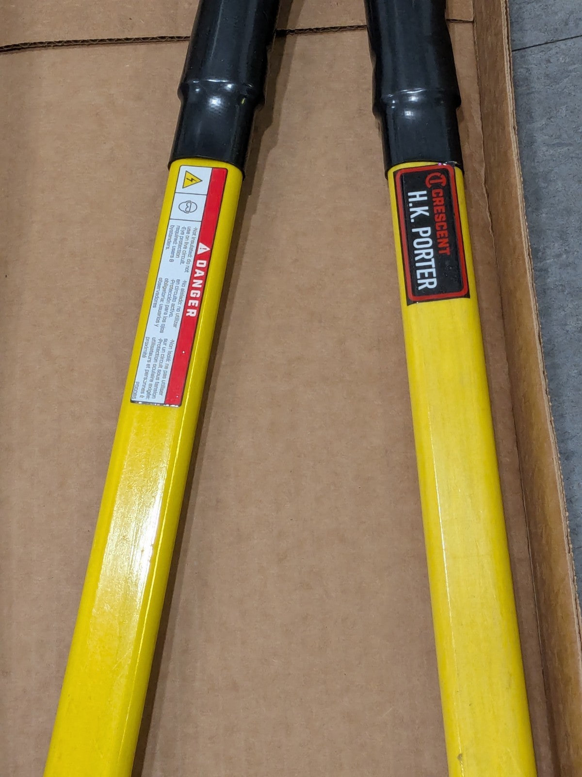 H.K. Porter Cable Cutter: Rubber Handle, 25-1/2" OAL 0290FCS
