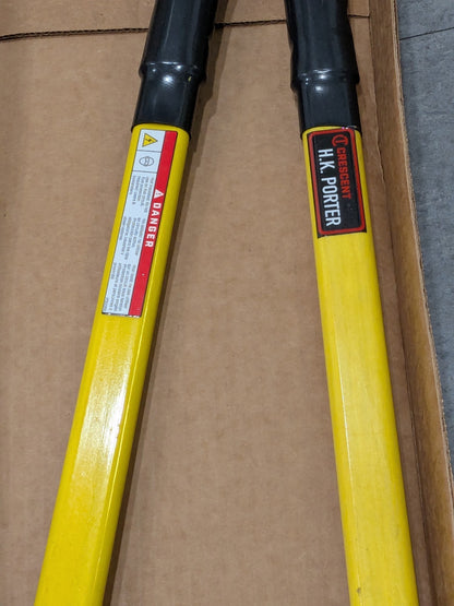 H.K. Porter Cable Cutter: Rubber Handle, 25-1/2" OAL 0290FCS