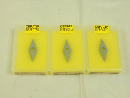 KYOCERA Turning Insert VBMT331 KPD001, Polycrystalline Diamond Qty 3 TBR05612
