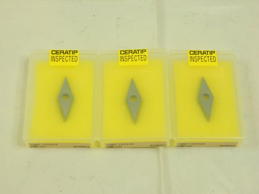 KYOCERA Turning Insert VBMT331 KPD001, Polycrystalline Diamond Qty 3 TBR05612