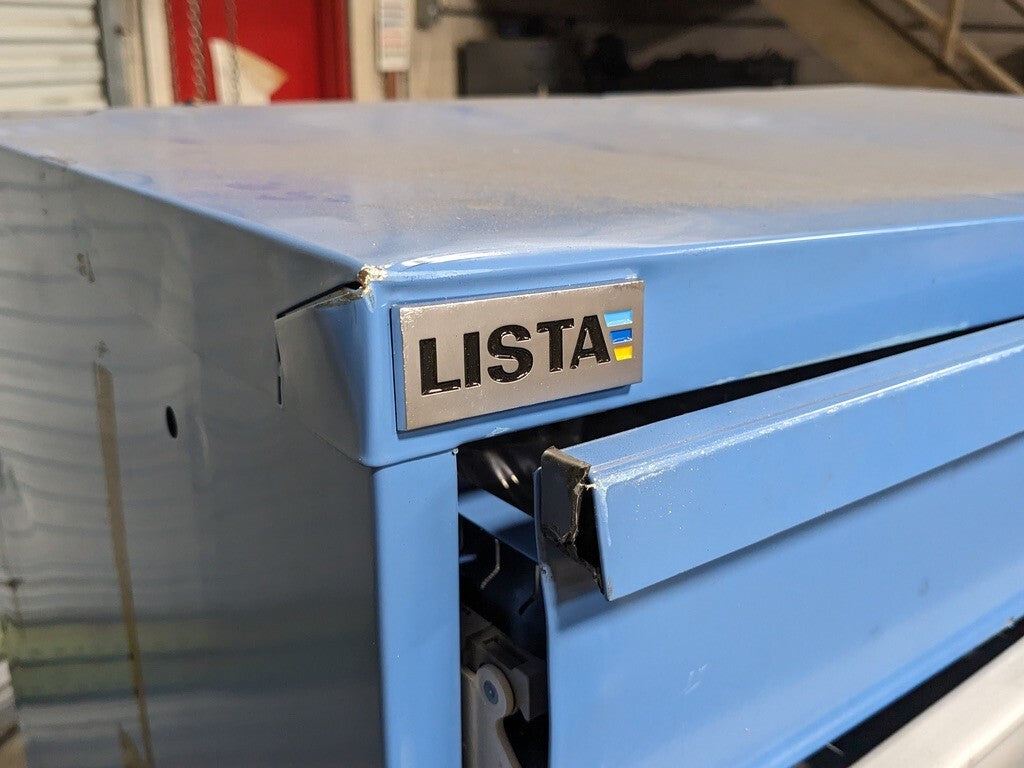 Lista 10 Drawer Modular Storage Cabinet 59 x 40 x 22 Steel Blue PARTS / REPAIR