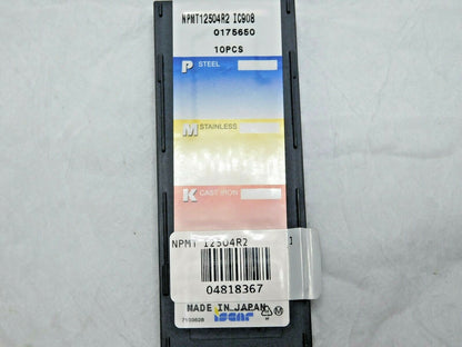 Iscar Indexable Carbide Drill Inserts NPMT12504R2 Grade IC908 Qty 7 4818367