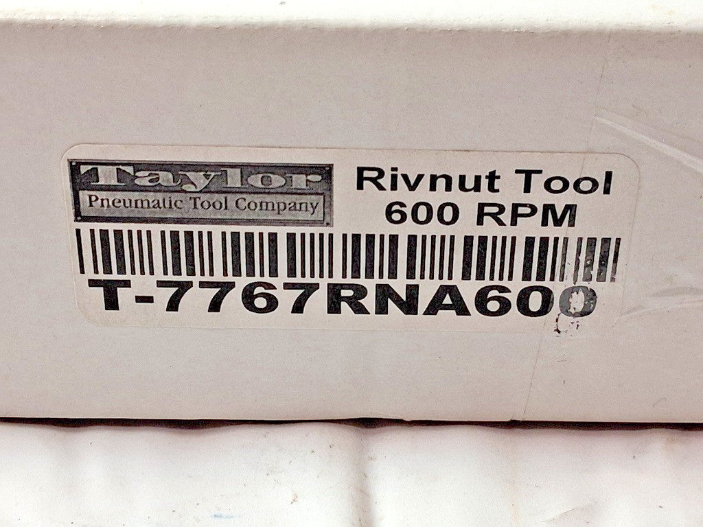 Taylor Pneumatic Tool Company Rivnut Tool 600RPM T-7767RNA600
