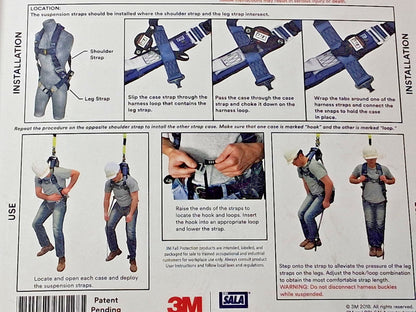 DBI-SALA LT WT BLK 1/PR TRAUMA SAFETY STRAPS 41095191