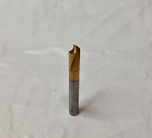 KEO Spotting Drill HSS TiN RH  90 Deg 1/4" Dia X 2-1/2" OAL 32140-TIN