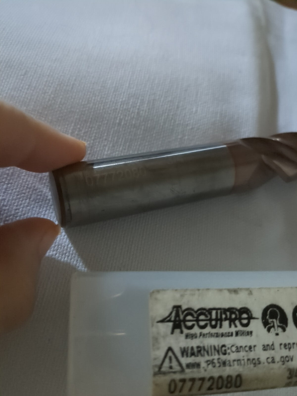 ACCUPRO Square End Mill: 3/4" Dia, 2-1/4" LOC, 4 Fl carbide 12183141