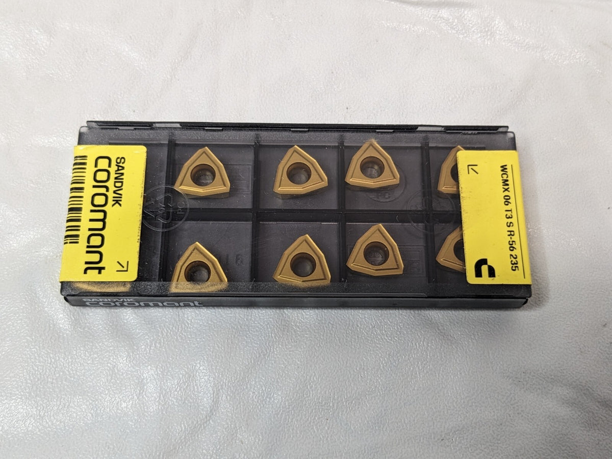 Sandvik Coromant Carbide Drill Inserts WCMX 06 T3 S R-56 235 QTY 10 5756180