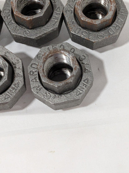 Ward Black Union: 3/4", Threaded Malleable Iron, Class 150, 5 PACK 13392