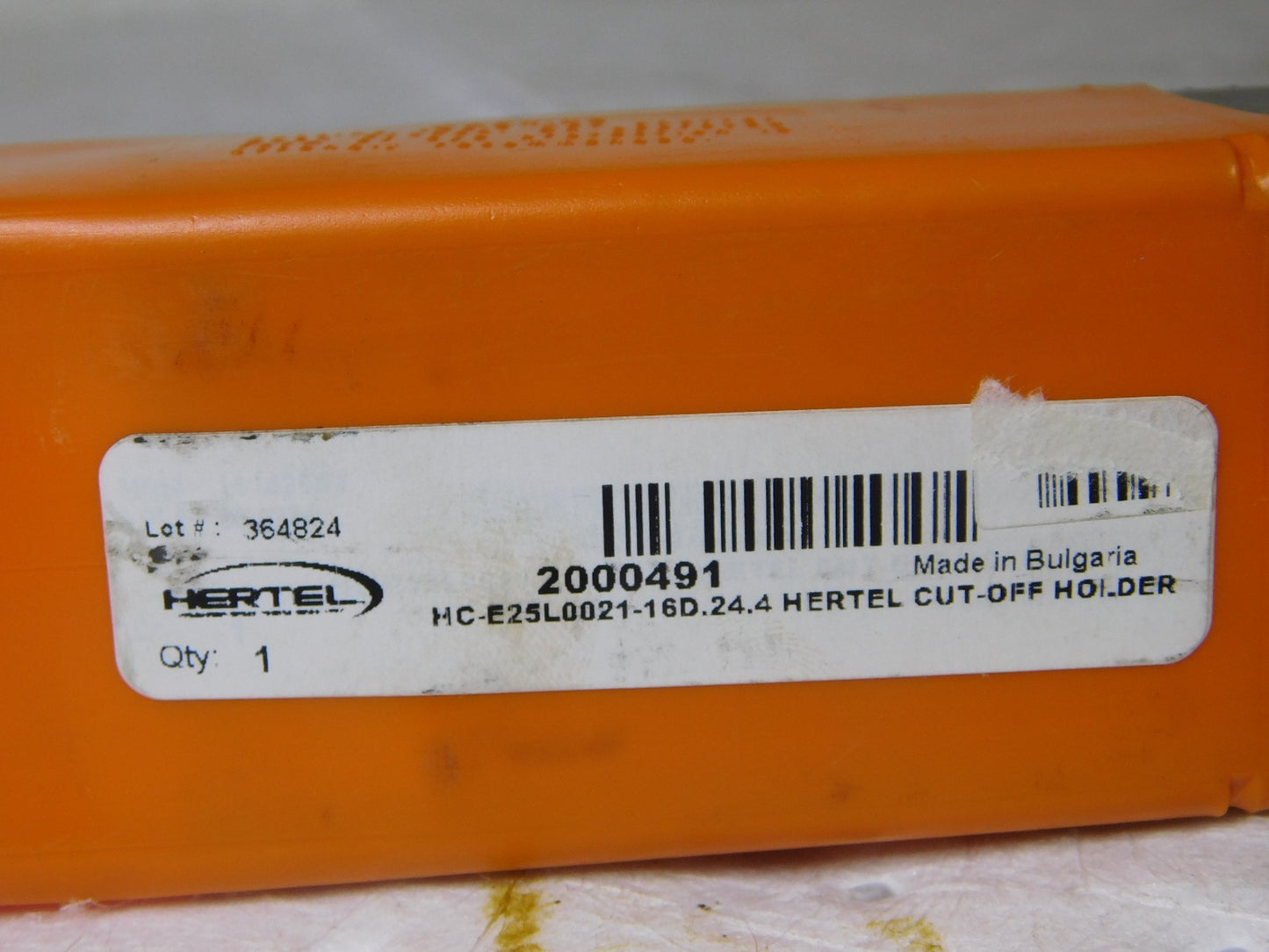 Hertel Indexible Cutoff Toolholder 21mm Max DOC 25mm Shank Dia 5” OAL  2000491