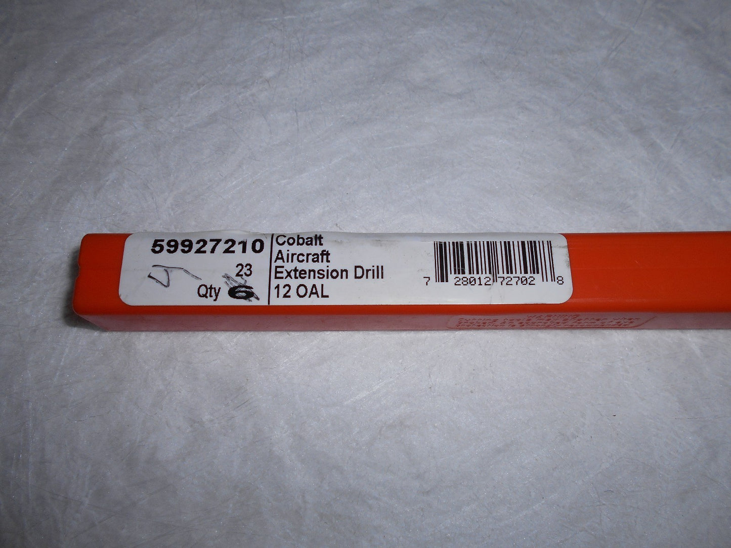 Hertel Aircraft Extension Drill Bit 0.154" x 12" Cobalt Qty. 5 59927210