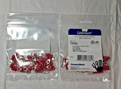 Catamount Circular Ring Terminals PI 22 to 16 AWG QTY500 TV18-10R-L