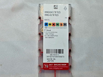 Tungaloy Carbide Turning Inserts QTY5 WNMG 433 TM T9225 6780855