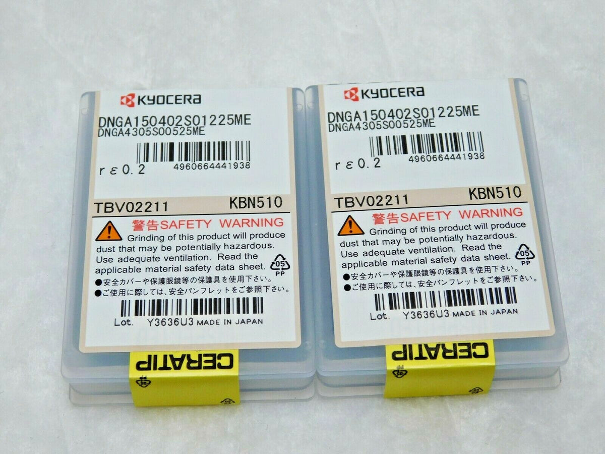 2 PCS Kyocera CBN Indexable Turning Inserts DNGA150402S01225ME KBN510 TBV02211