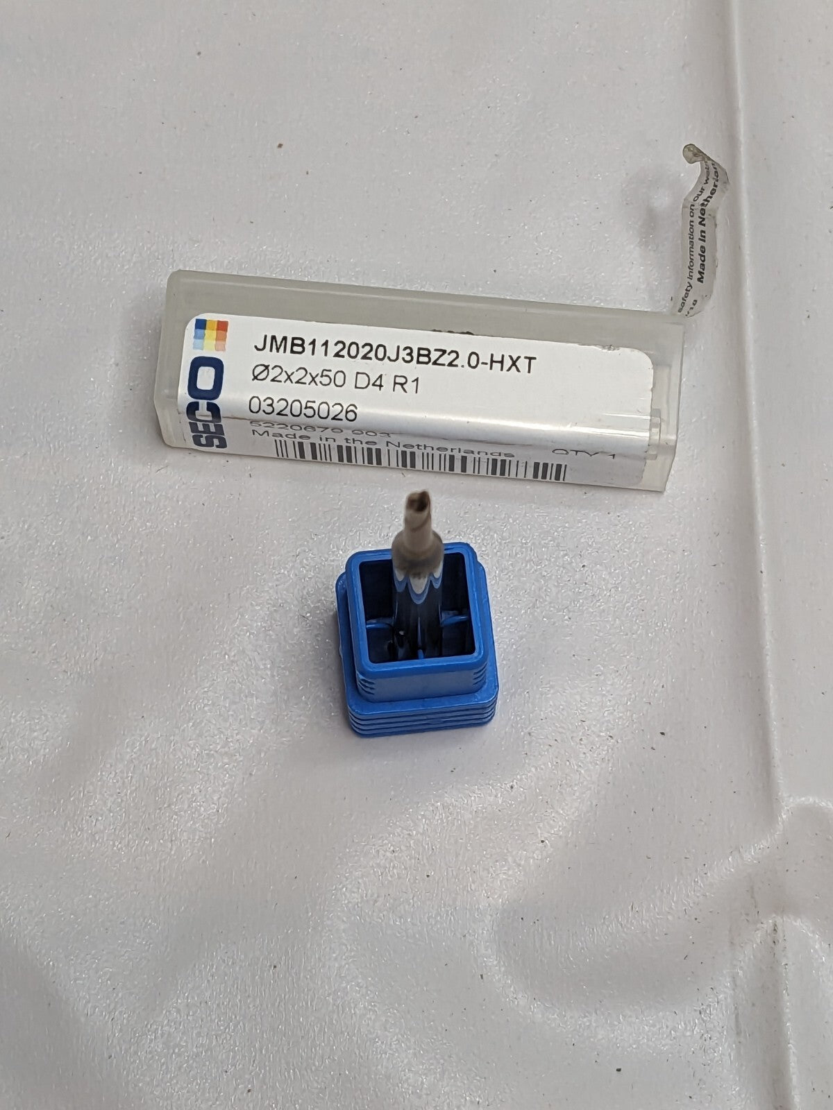 SECO Ball End Mill: 0.0787″ Dia, 2 Flute, Solid Carbide 03205026