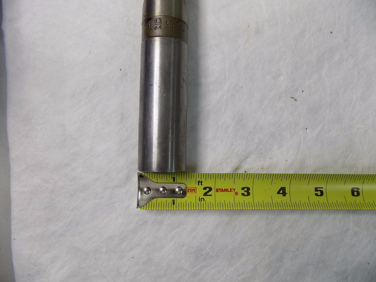 Ampco Parallel Shank Twist Drill 1-13/64" 118º RH Taper Length 2FL HSS