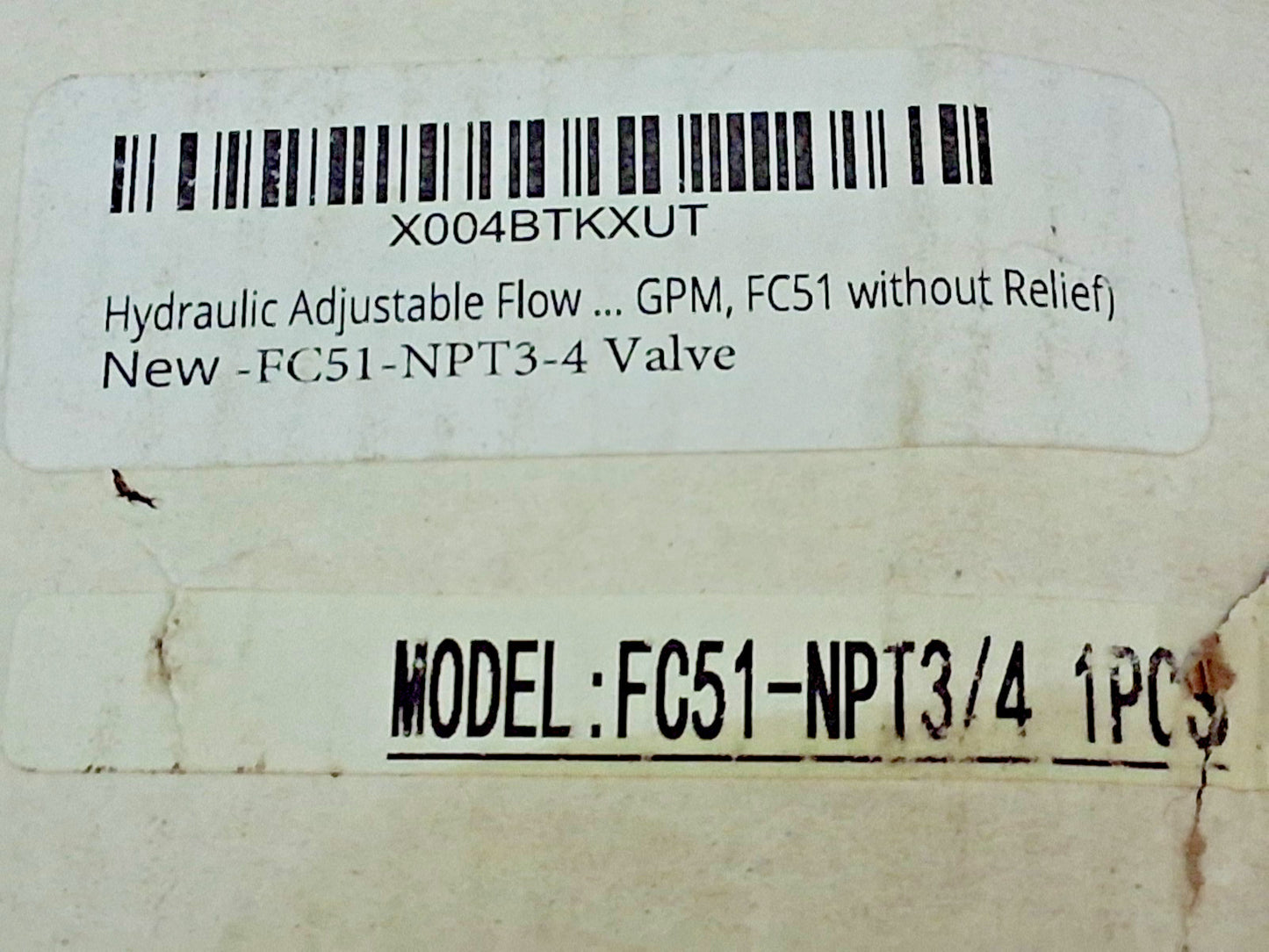 Pro Hydraulic Flow Control Valve 3/4 NPT 3,000 PSI Max Pressure 252571