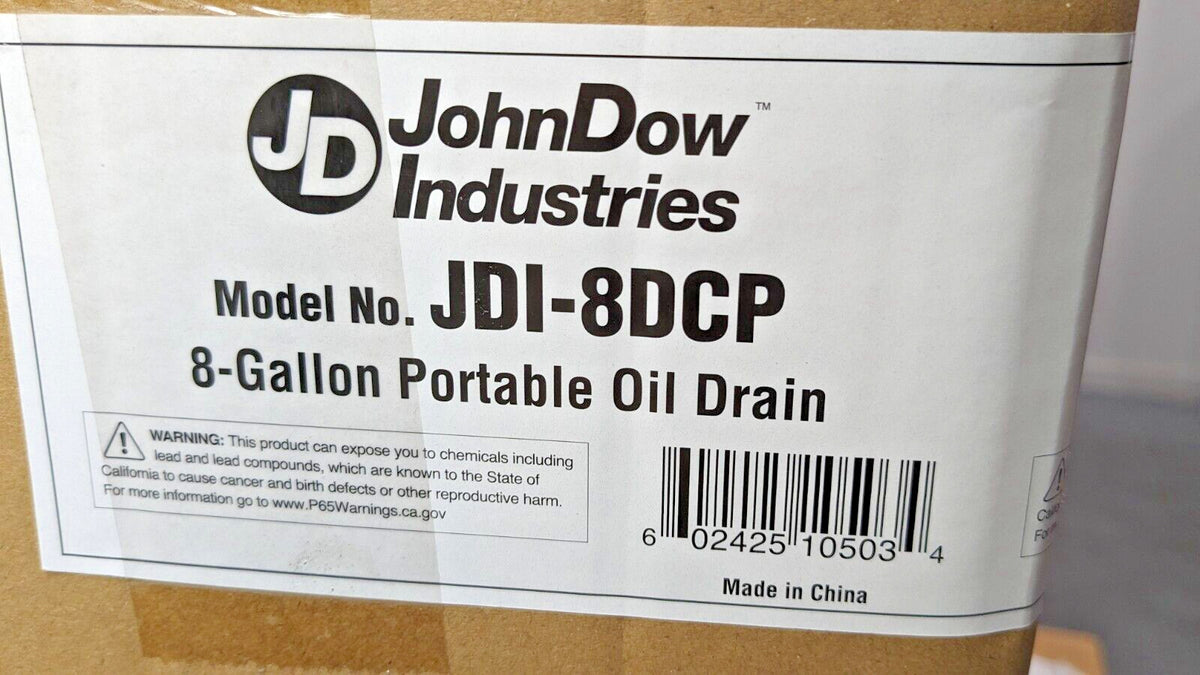 JohnDow Industries 8-Gallon Economy Portable Poly Oil Drain JDI-8DCP