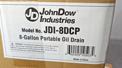 JohnDow Industries 8-Gallon Economy Portable Poly Oil Drain JDI-8DCP