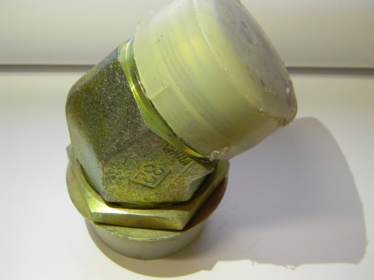 Royal Brass and Hose 2-1/2"-12 Male O-Ring Boss 45° elbow 32MJ-32MB45