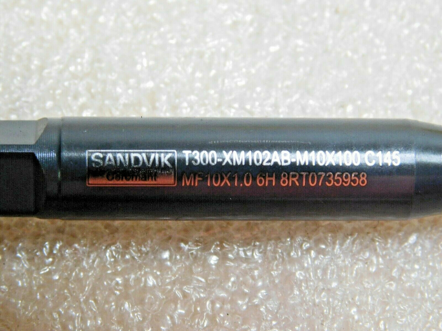 Sandvik Coromant Spiral Flute Tap MF10x1 MF 6H 3FL T300-XM102AB-M10X100C145