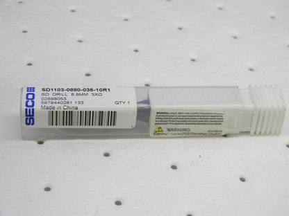 SECO Solid Carbide Screw Machine Length Drill Bit 0.3465" Dia, 140 ° 02899053