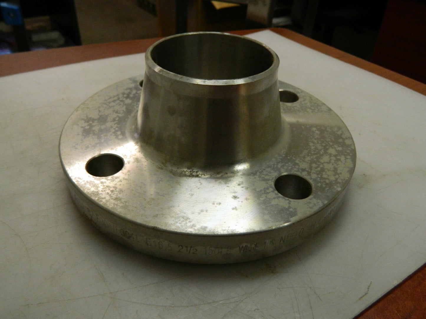 Merit Brass Weld Neck Pipe Flange 2-1/2" Pipe 7" OD Stainless Steel AC