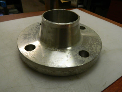 Merit Brass Weld Neck Pipe Flange 2-1/2" Pipe 7" OD Stainless Steel AC