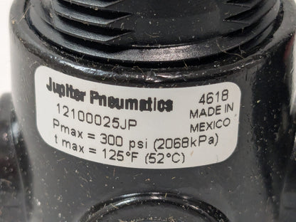 Jupiter Pneumatics Miniature Regulator 1/4" 5-125PSI NO GAUGE 12100025JP