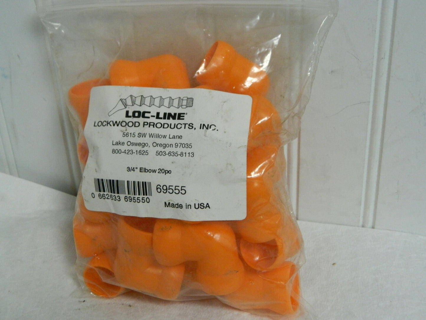 Loc-Line Coolant Hose Elbow 3/4" Hose Inside Diam Qty 20 69555