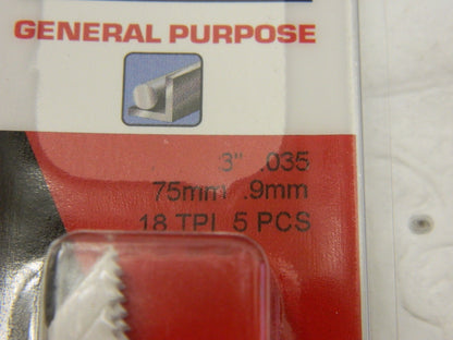 M.K. MORSE qty 25 Reciprocating Saw Blade: Bi-Metal 401999-BAR