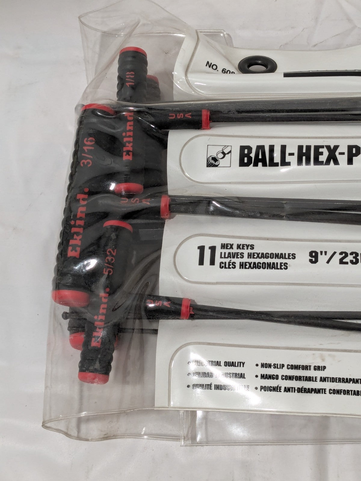 EKLIND 11 Piece T-Handle Ball End Hex Key Set 60811