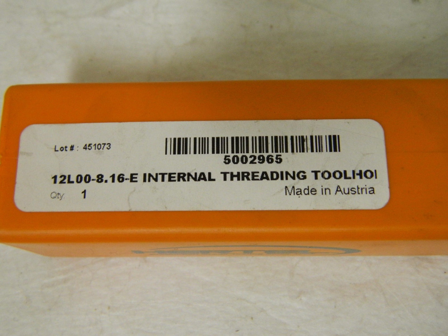 Hertel 6" OAL LH  Internal/External Indexable Threading Toolholder  48221907