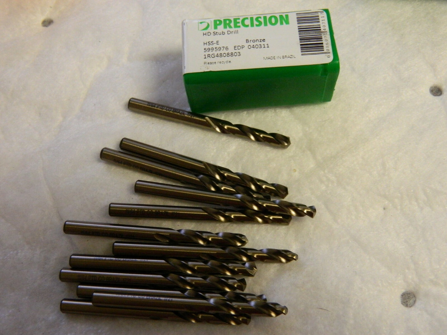 Precision  11/64" 135° Spiral Flute Cobalt Screw Machine Drill Bit QTY 12 0