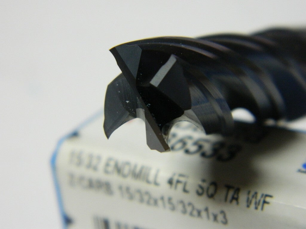 SGS 15/32", 1" LOC Solid Carbide 4FL EndMill
