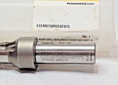 Kennametal Weldon Flat Shank Replaceable-Tip Drill 19.05 to 19.55 mm Dia 1505174
