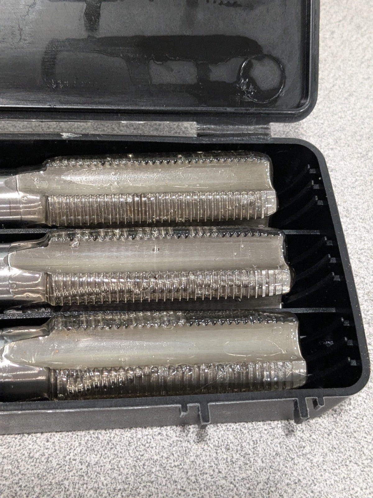 Interstate Tap Set: 7/8-14 UNF, 4 FL, High Speed Steel, Bright Finish 04488177