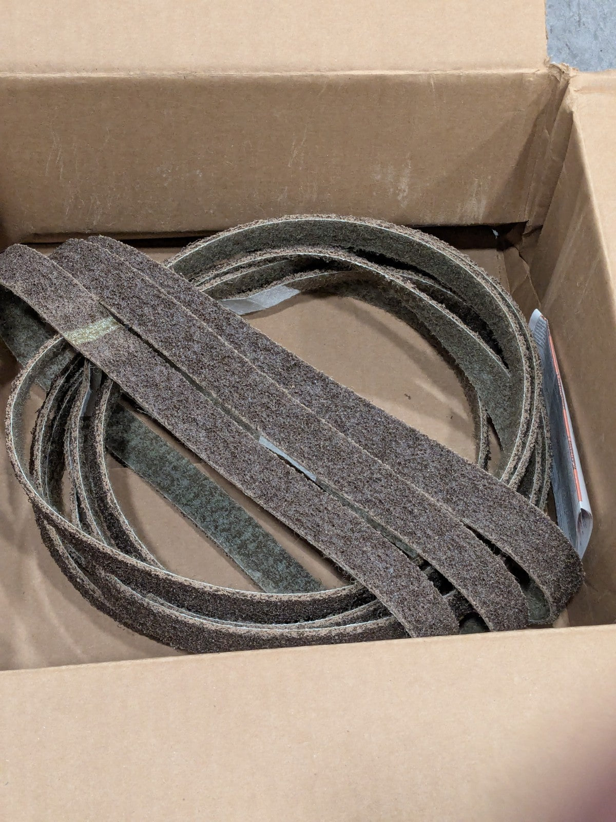(9) Norton Abrasive Belt: 1" Wide, 30" OAL, 50 Grit, Aluminum Oxide 66261019801