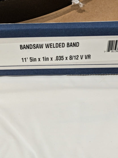 Irwin Welded Bandsaw Blade: 11' 5 Long x 1" Wide x 8 to 12 TPI 1895972